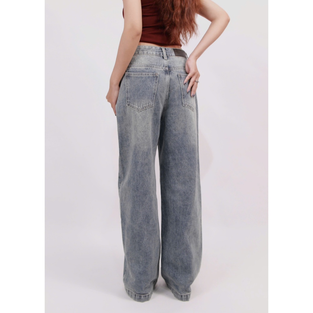 [UPDATE MÀU MỚI] Seam Culottes Jeans | Q9835 - Quần jeans dáng culottes túi bầu đường rã túi | BigBuy360 - bigbuy360.vn