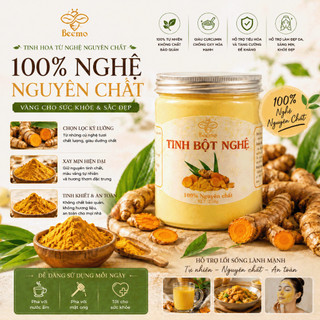 Tinh Bột Nghệ Nguyên Chất Beemo – Tinh Bột Nghệ Dễ Uống, Làm Đẹp Da, Tốt Cho Sức Khỏe