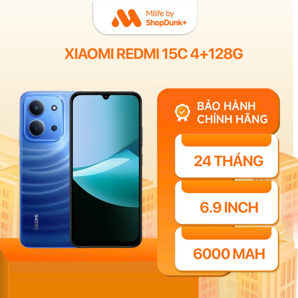 Điện Thoại Xiaomi Redmi 15C (4+128GB | 6+128GB) Chính Hãng BH 18 Tháng