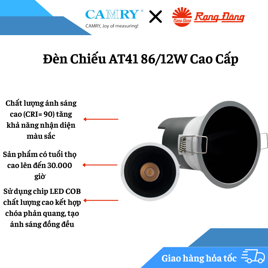 Đèn Chiếu Rạng Đông AT41 Cao Cấp – Chiếu Sáng Nội Thất Hiện Đại, Độ Bền Cao, Tiết Kiệm Điện