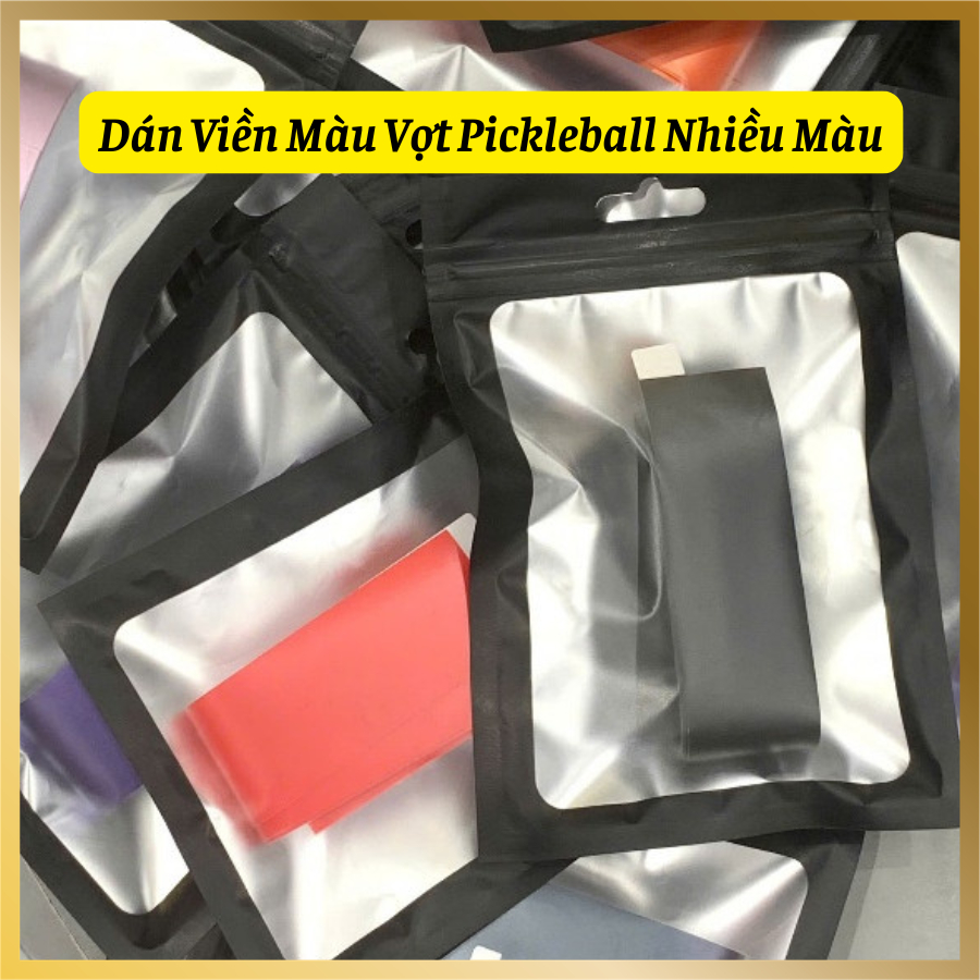 Dán Viền Màu Vợt Pickleball Nhiều Màu, Dán Viền Vợt Thời Trang, Bảo Vệ Viền Vợt Không Bong Sơn Vợt