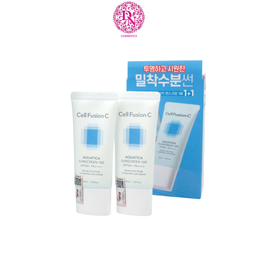Kem chống nắng Cell Fusion C Aquatica Sunscreen 100 SPF50+ PA++++ Xanh Dương