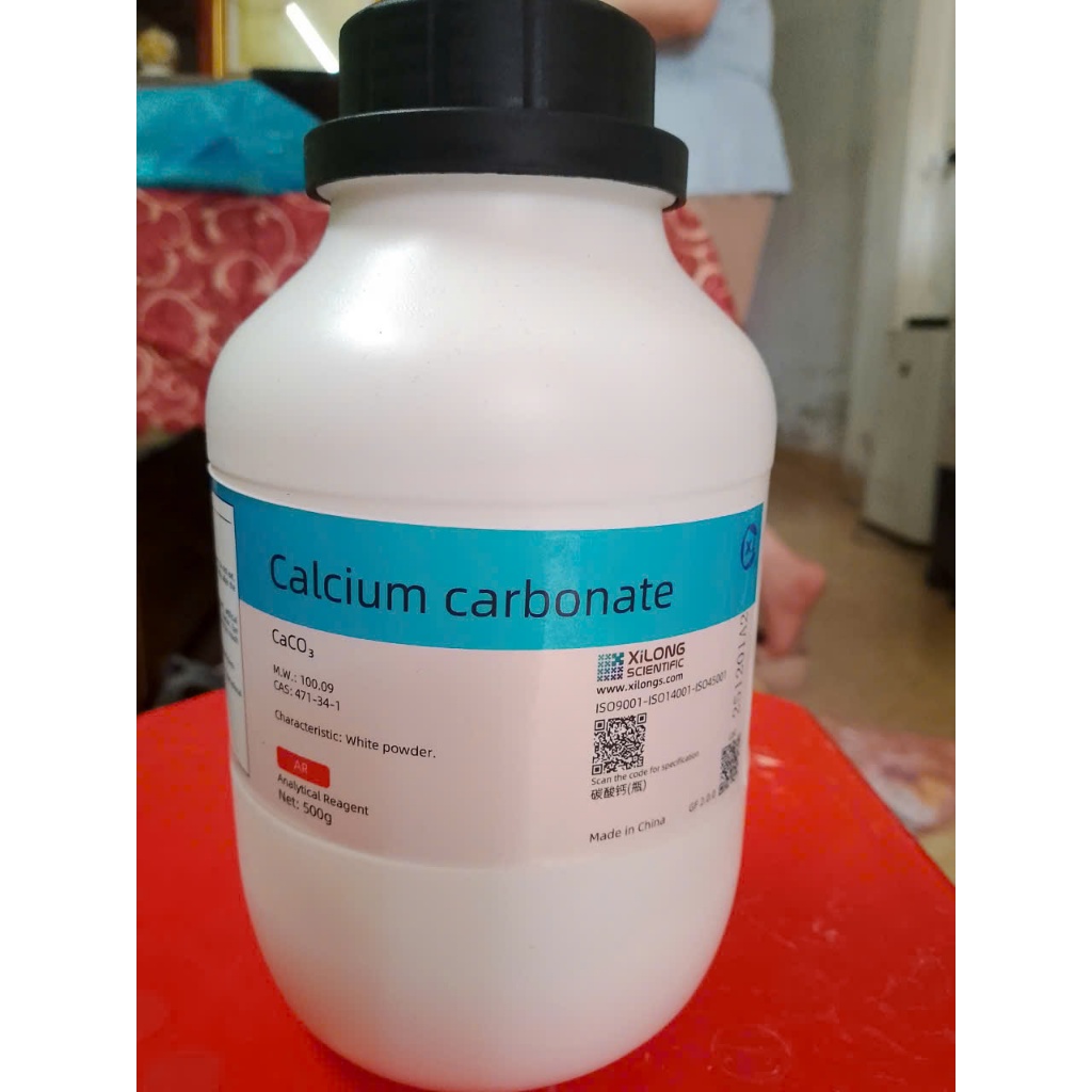 CaCO3 tinh khiết chai 500gr xilong
