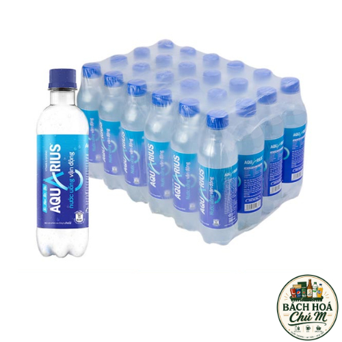 Thùng 24 Chai Nước Uống Thể Thao Vận Động Aquarius 390ml/chai