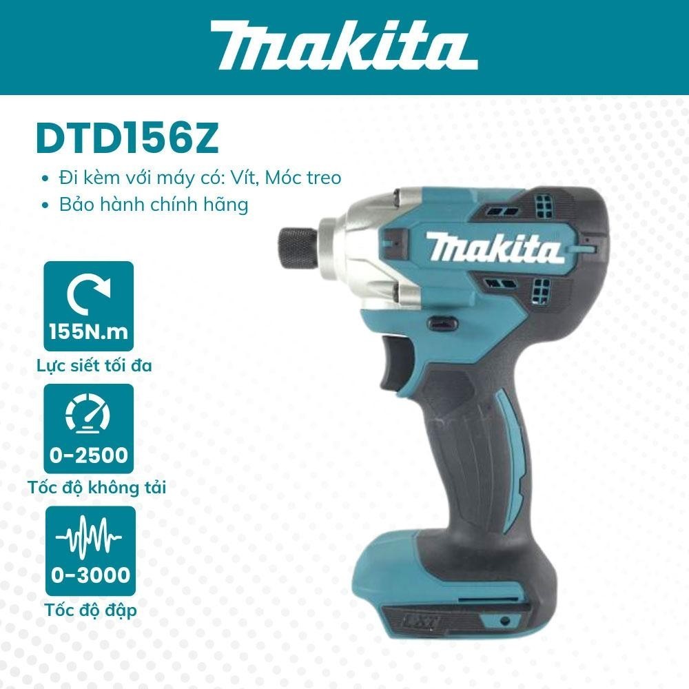 Máy vặn vít dùng pin 18V Makita DTD156RF