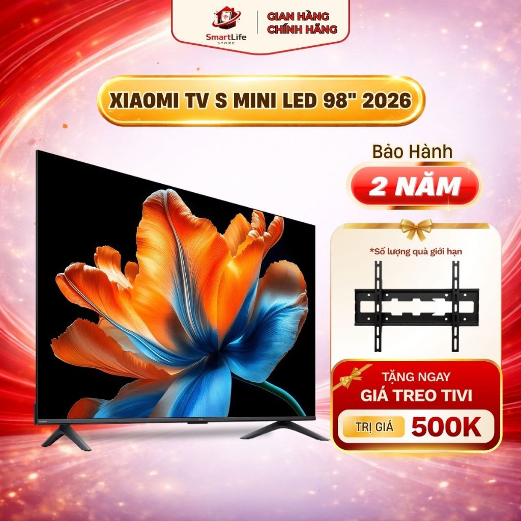 Xiaomi Tivi S Mini Led 98 Inch 2026 Google TV QLED hàng Quốc Tế chính hãng - Có Tiếng Việt