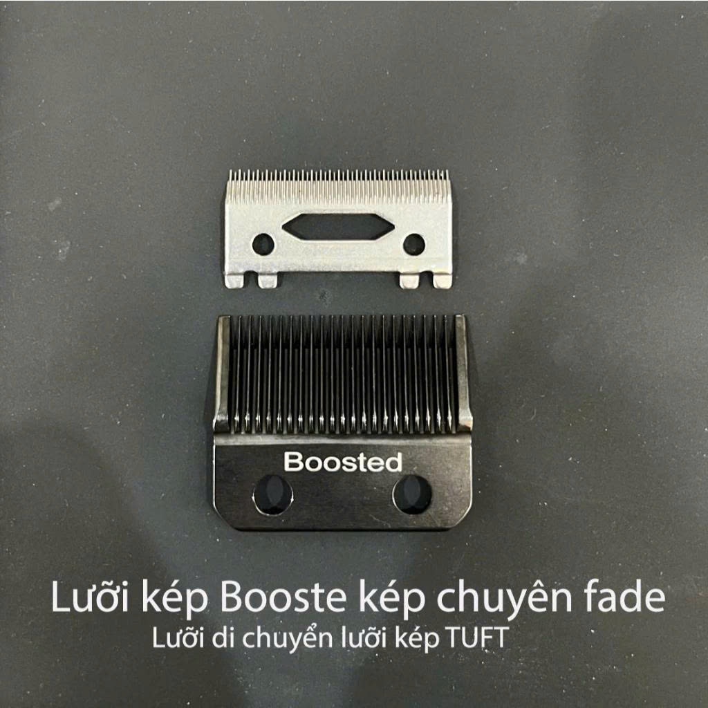 Lưỡi kép tông đơ Boosted mạ DLC sử dụng cho nhiều mẫu GAMMA+/KEMEI/WMARK/TUFT.