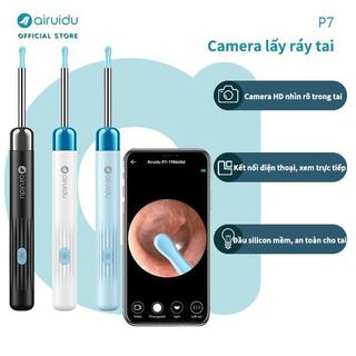 Airuidu P7 Dụng Cụ Lấy Ráy Tai Ống Nội Soi 3P 8MP Kết Nối WiFi Thông Minh Đèn LED Ánh Sáng Lạnh
