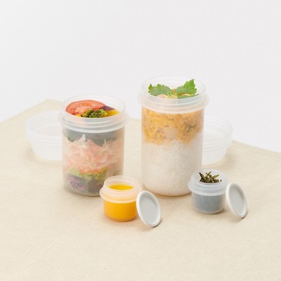 [26SS] Hộp Cơm Hình Viên Nang 350ml/450ml (Kèm hộp nhỏ bên trong nắp)