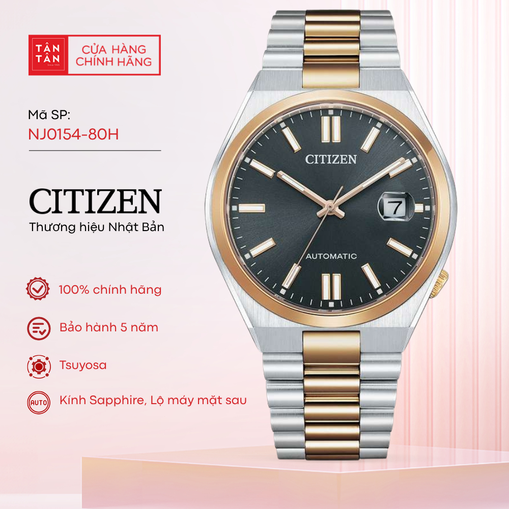 Đồng Hồ Nam Citizen Tsuyosa NJ0154-80H Automatic 40mm - Đồng Hồ Tân Tân