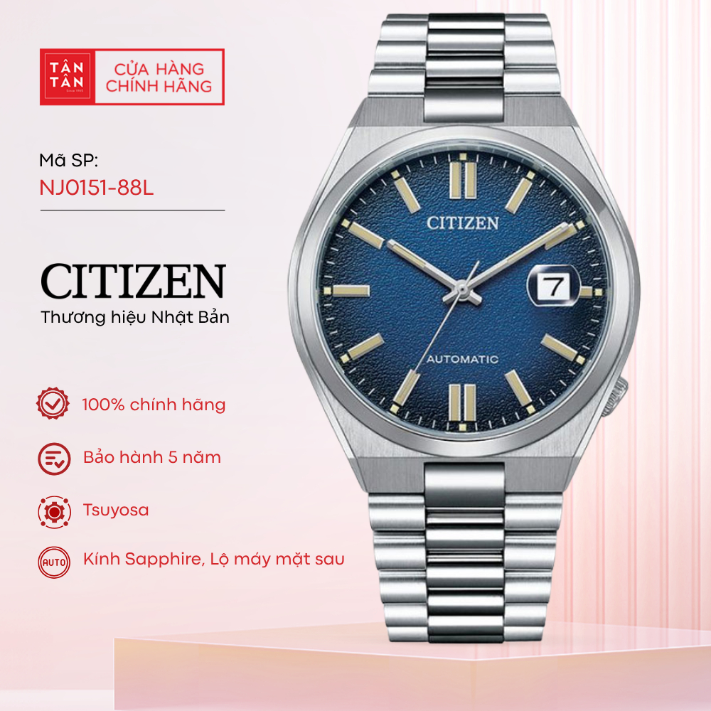 Đồng Hồ Nam Citizen Tsuyosa NJ0151-88L Automatic 40mm - Đồng Hồ Tân Tân