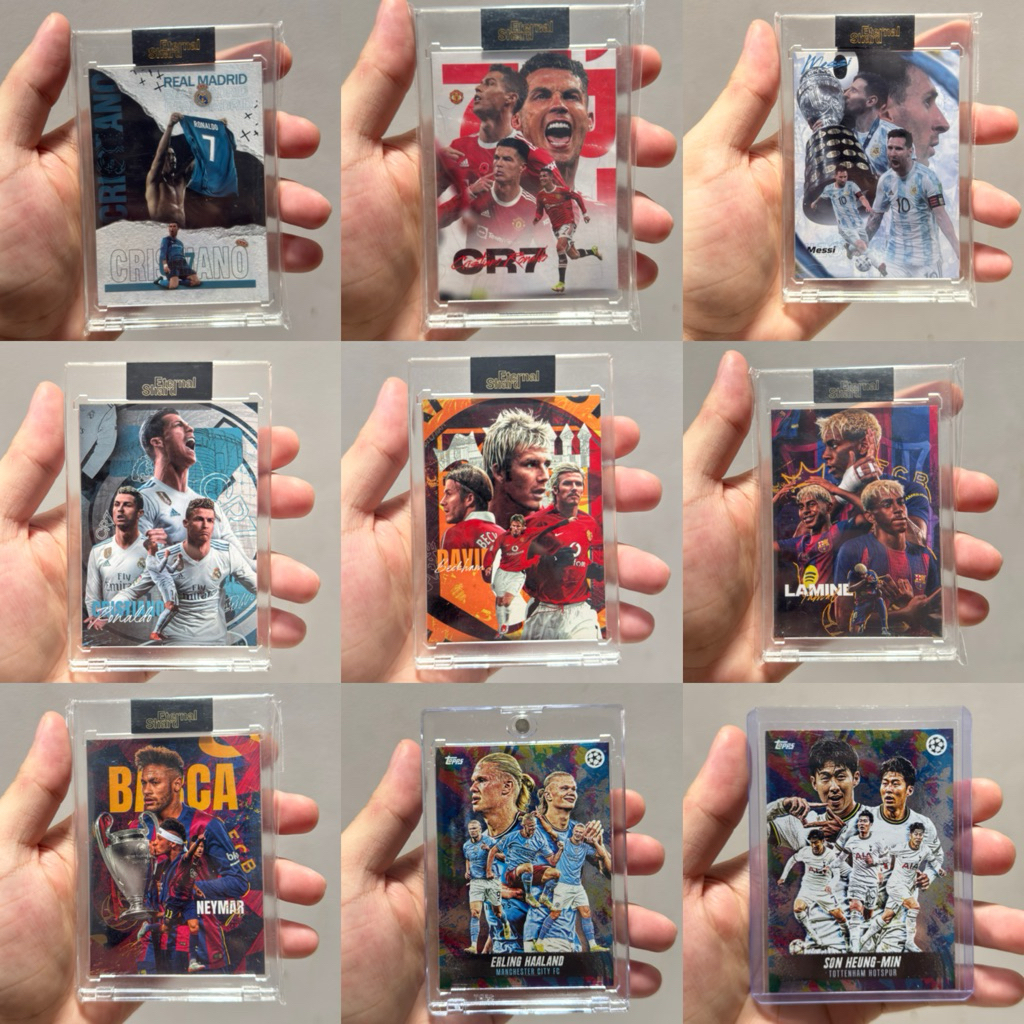 Thẻ bóng đá chính hãng Topps, Eternal Shard Cr7 Messi Yamal Neyma M3p Son Haland