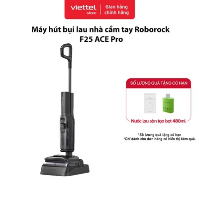 Máy Hút Bụi Lau Nhà Tạo Bọt Roborock F25 Ace Pro Chính hãng | Lực hút 25.000 Pa | Tự Động Giặt Sấy