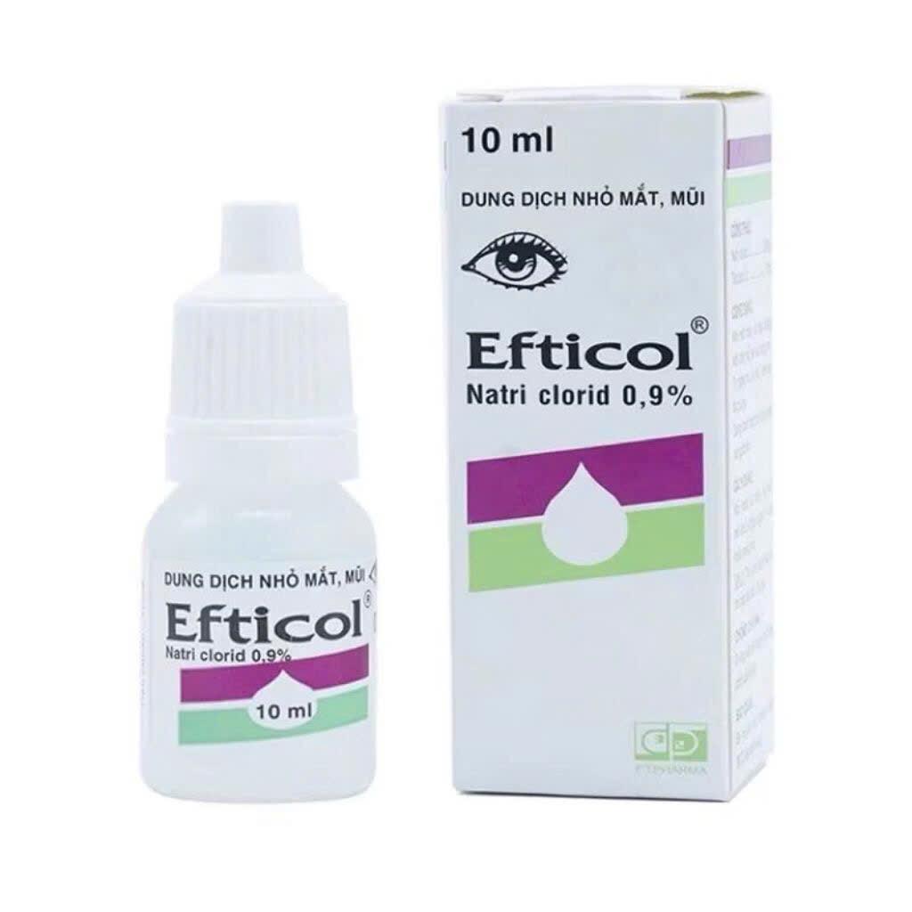 ✅[chính hãng]Dung dịch nhỏ mắt/mũi Effticol NaCl 0.9%(combo 10chai, lọ, 1 lọ 10ml, made in vn)