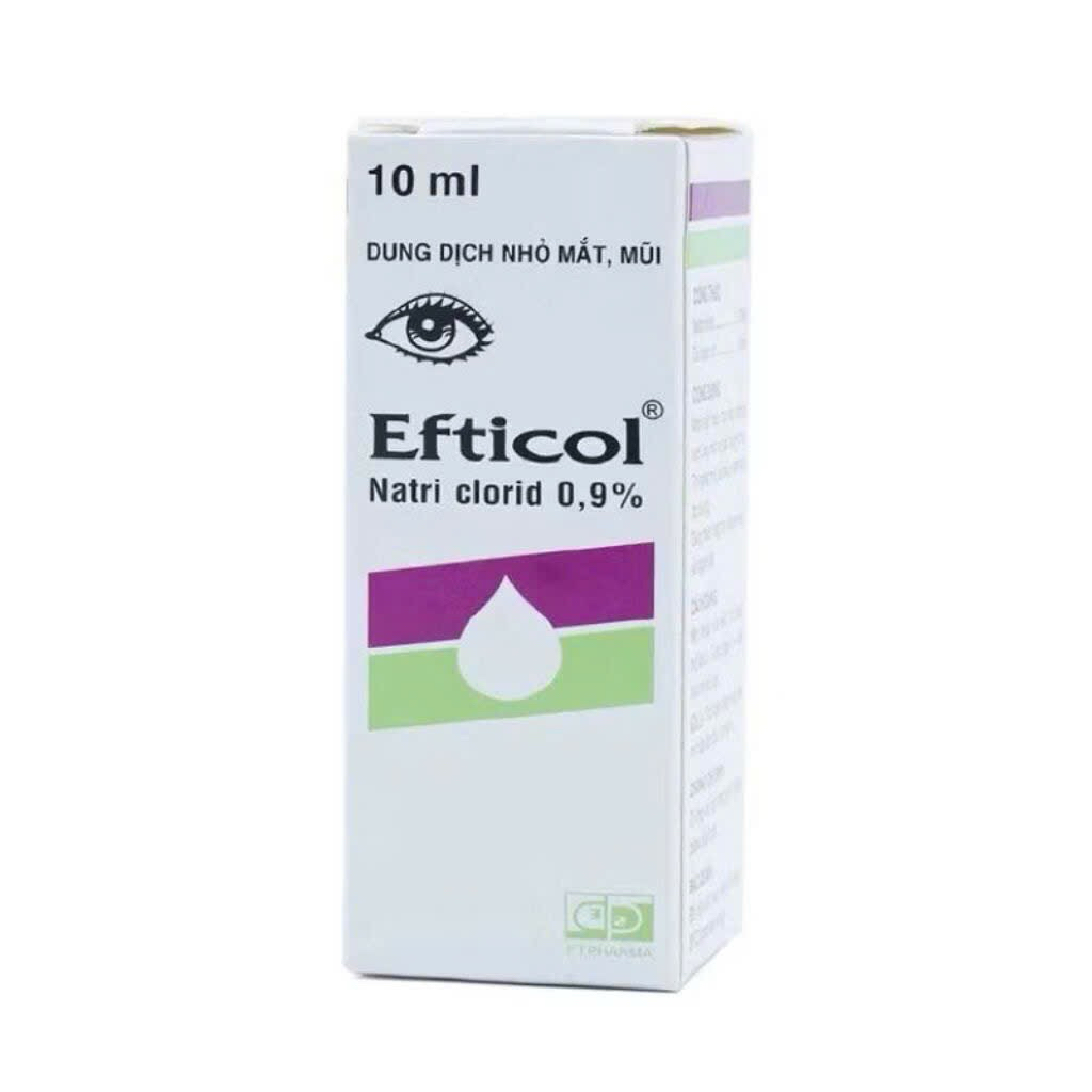 ✅[chính hãng]Dung dịch nhỏ mắt/mũi Effticol NaCl 0.9%(combo 10chai, lọ, 1 lọ 10ml) efticol cho trẻ s