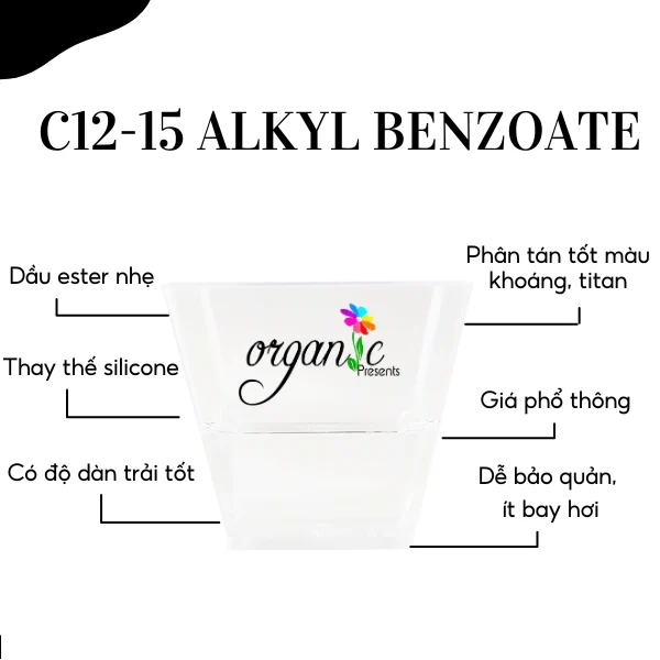 C12-15 ALKYL BENZOATE - DẦU ESTER PHÂN TÁN BỘT TỐT 250ml 500ml 1lít