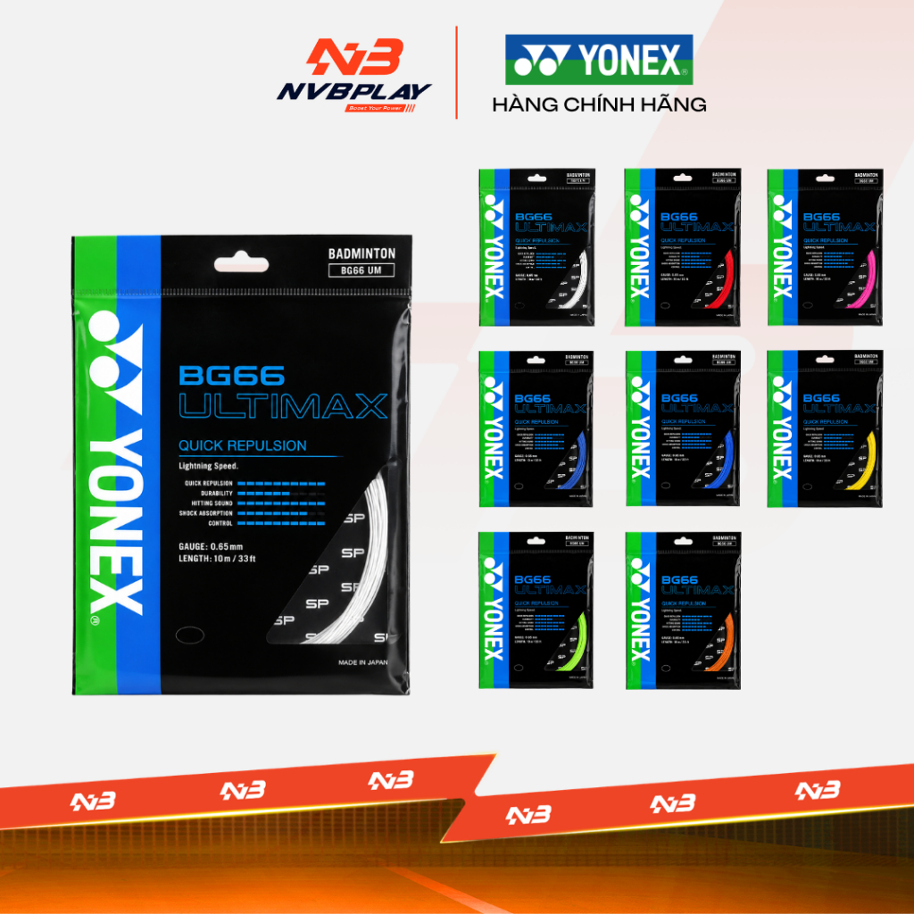 Cước Căng Vợt Cầu Lông Yonex BG66 Ultimax - BG66UM - Hàng Chính Hãng