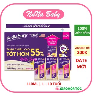 Thùng 48 Hộp Sữa nước Pediasure Vani ít ngọt 110ml date 5 2027