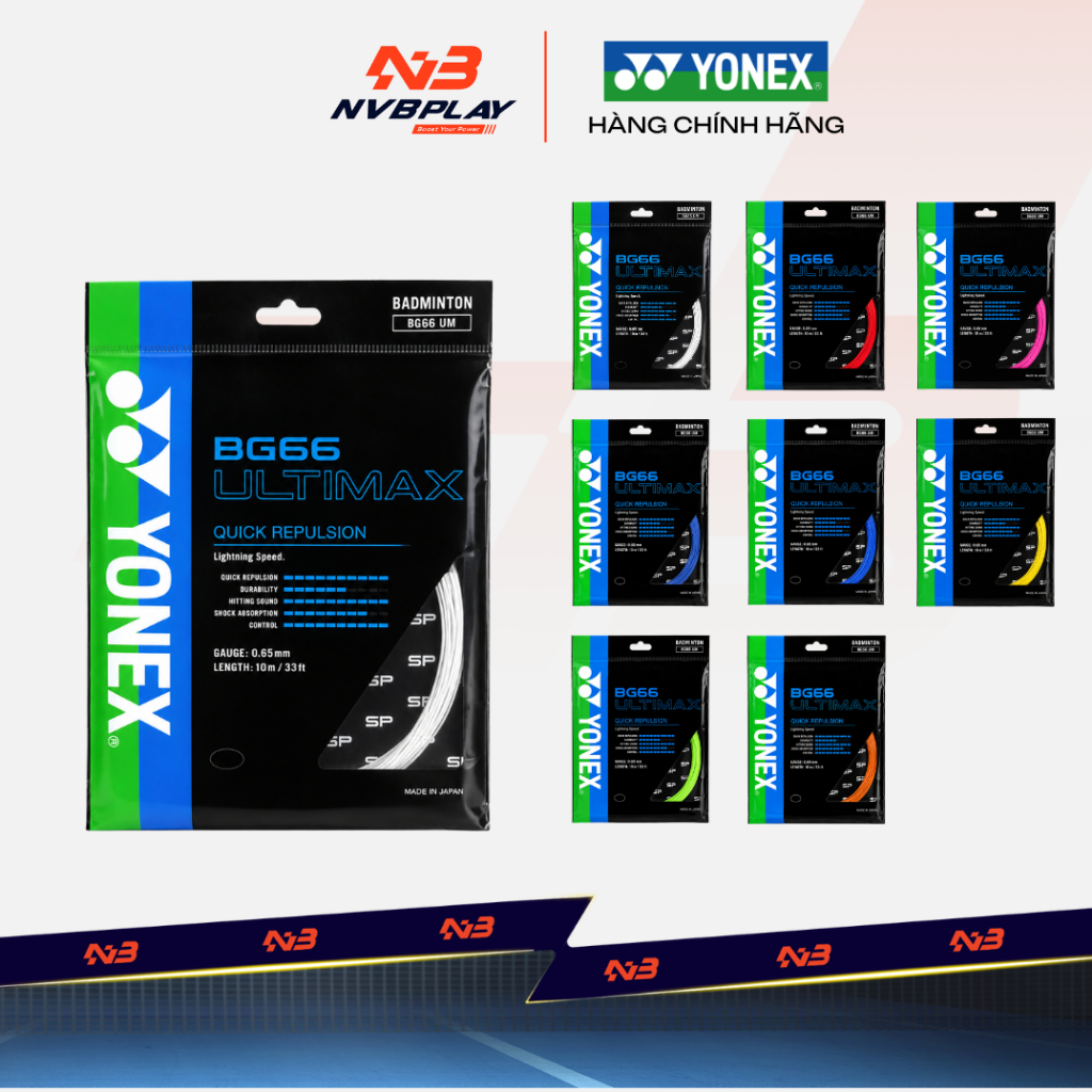 [CHÍNH HÃNG] Cước Căng Vợt Cầu Lông Yonex BG66 Ultimax - BG66UM