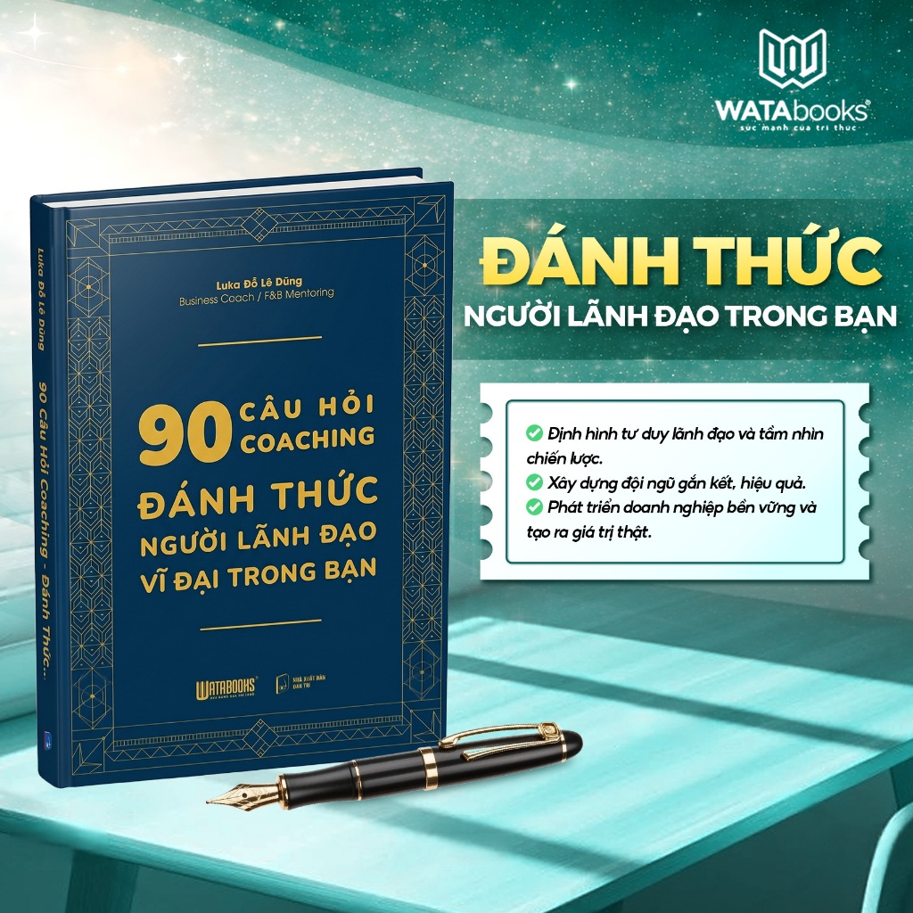 Sách 90 Câu Hỏi Coaching - Luka Đỗ Lê Dũng - WATABOOKS