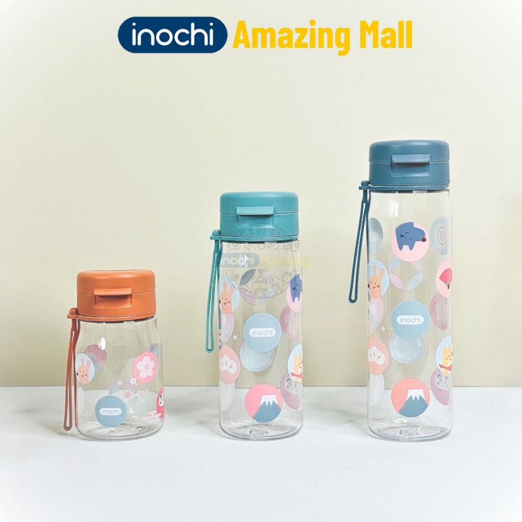 Bình nước FAMI nhựa tritan Inochi Kita dung tích 350ml/500ml/700ml với họa tiết sinh động Amazing Ma