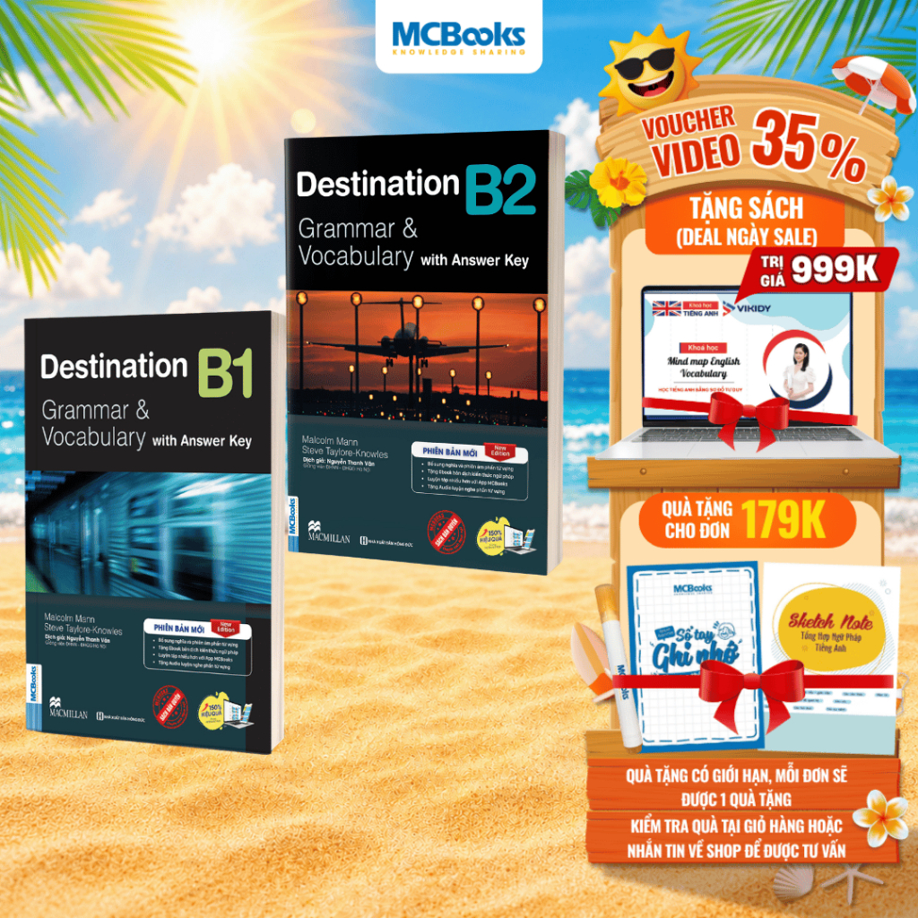Sách - Destination B1 & B2 Grammar and Vocabulary (Kèm đáp án) phân loại Lẻ/Combo