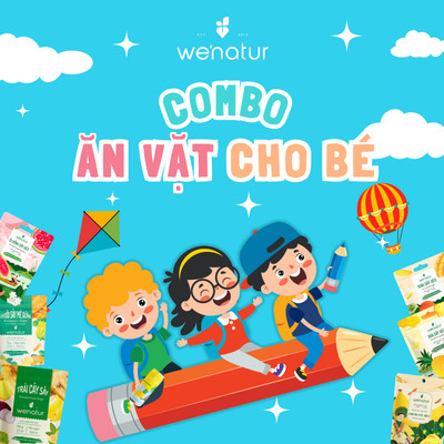 [Deal Chỉ Có Trên Shopee] Combo Ăn Vặt Trung Thu Cho Bé siêu ngon, siêu tiện, an toàn sức khỏe we'natur
