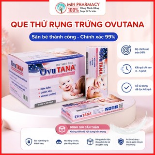 [CHE TÊN] Que thử rụng trứng Ovutana chính hãng, Nhanh chóng, Chính xác Hộp 1 que