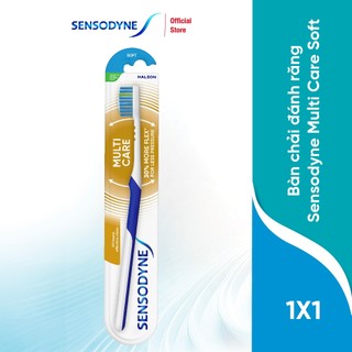 Bàn chải đánh răng SENSODYNE Multicare Soft với lông bàn chải mềm, làm sạch răng toàn diện, bảo vệ nướu