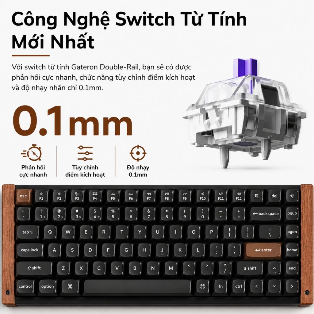Bàn phím cơ Keychron K2 HE Special Edition Chính Hãng [Hoả tốc] | BigBuy360 - bigbuy360.vn