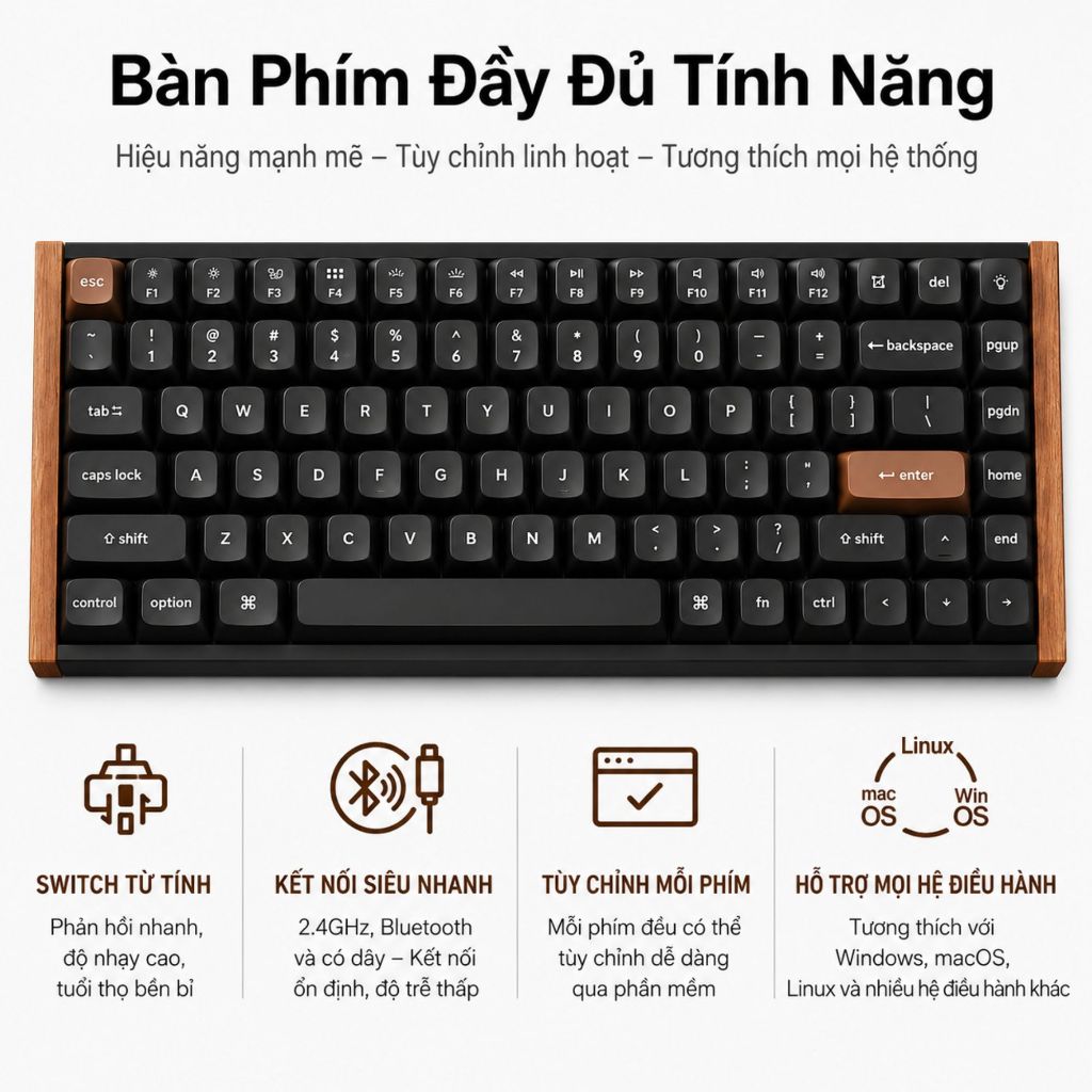 Bàn phím cơ Keychron K2 HE Special Edition Chính Hãng [Hoả tốc] | BigBuy360 - bigbuy360.vn