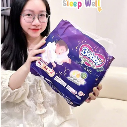 COMBO 2 BỊCH TÃ QUẦN CAO CẤP BOBBY ORGANIC BAN ĐÊM -SP MỚI CTY DIANA UNICHARM NHẬT BẢN