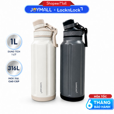 Bình Giữ Nhiệt Thép Không Gỉ 316 LocknLock LHC4409 1 lít ,Hàng Chính Hãng, Có Tay Cầm - JoyMall