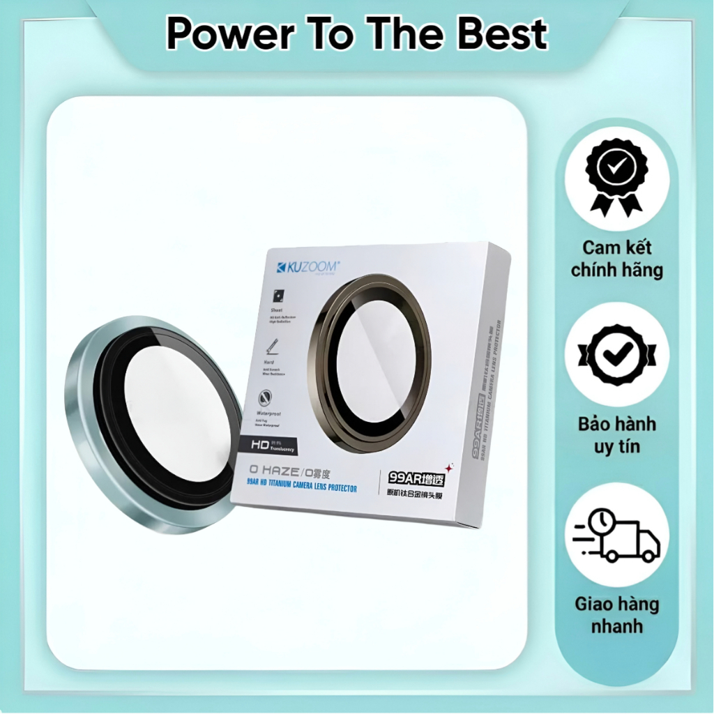 Cường lực camera IP 16 Series thương hiệu Kuzoom (Hàng chính hãng)
