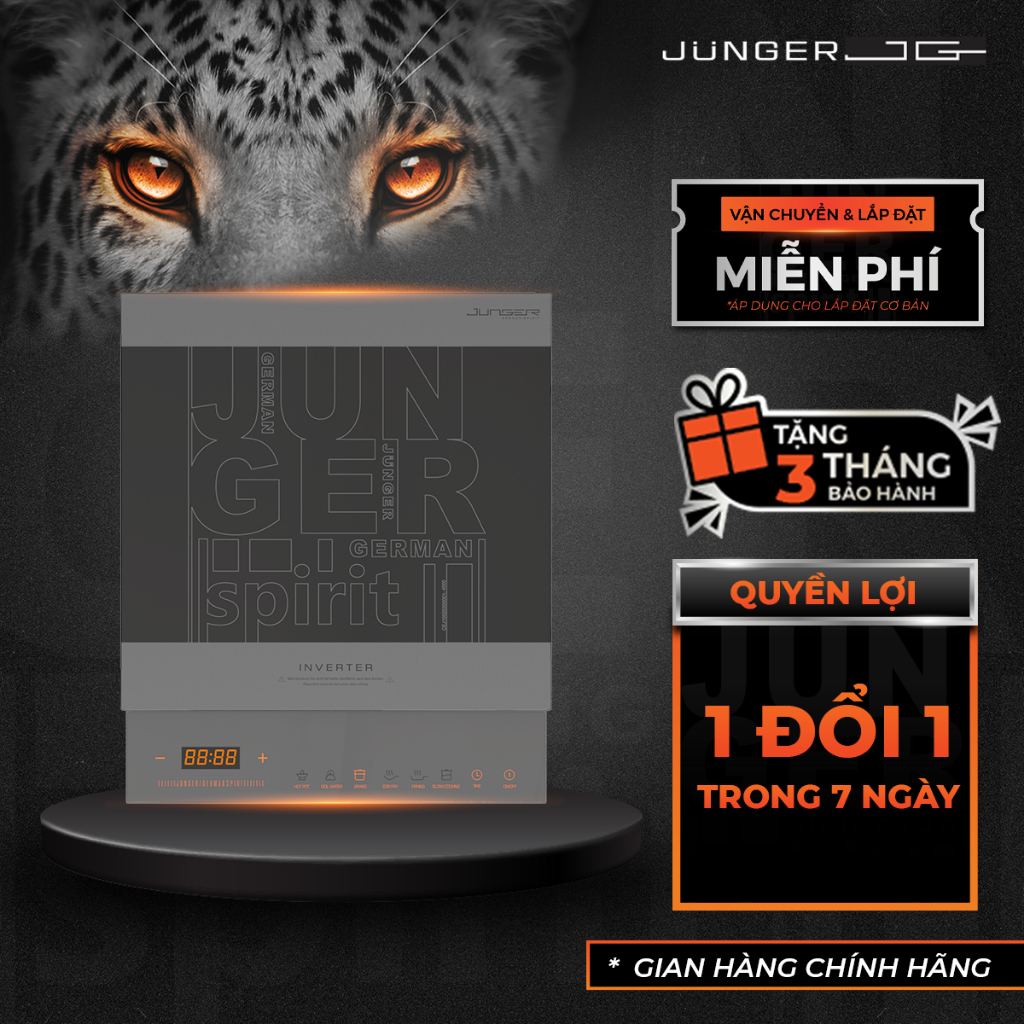 Bếp từ đơn Inverter Junger CEJ-105-I 2000W Siêu tiết kiệm điện Bảo Hành 24 Tháng