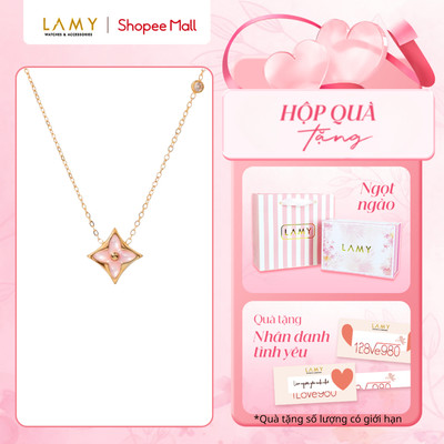 Bộ quà tặng "Ngọt Ngào" LAMY Dây chuyền nữ Four Leaves Necklace 6450 - Hộp 7016