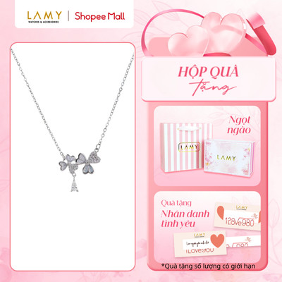 Bộ quà tặng "Ngọt Ngào" LAMY dây chuyền nữ Whispering Bloom Necklace 6441 - Hộp 7016