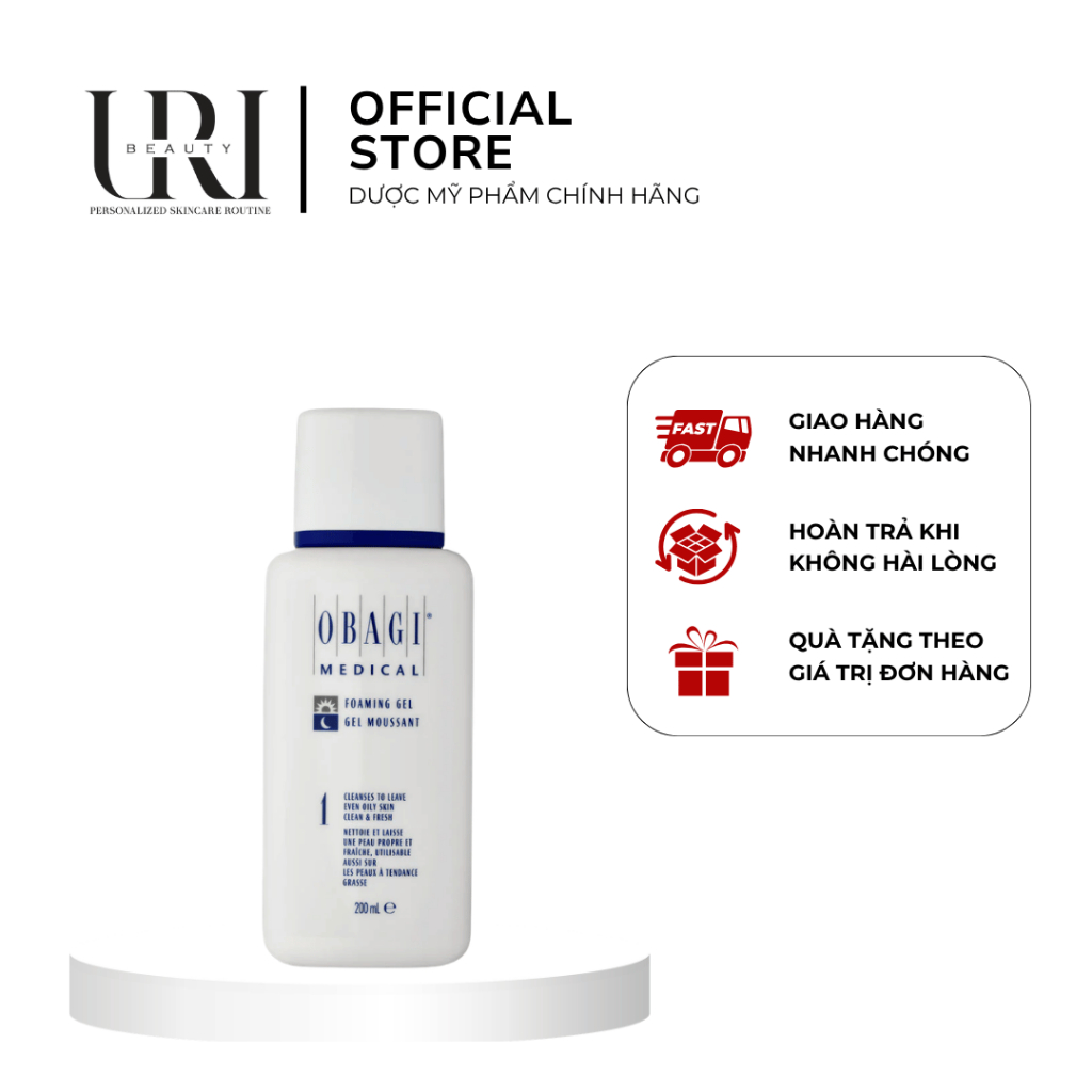 [CHÍNH HÃNG] OBAGI Medical Foaming Gel – Sữa Rửa Mặt Cho Da Dầu 200ml