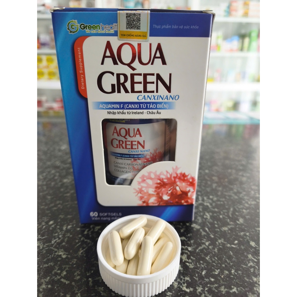 Viên uống bổ sung canxi AQUA GREEN Canxi Nano