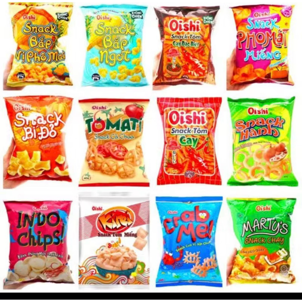 Bim Bim Oishi 5k đủ vị combo 10gói