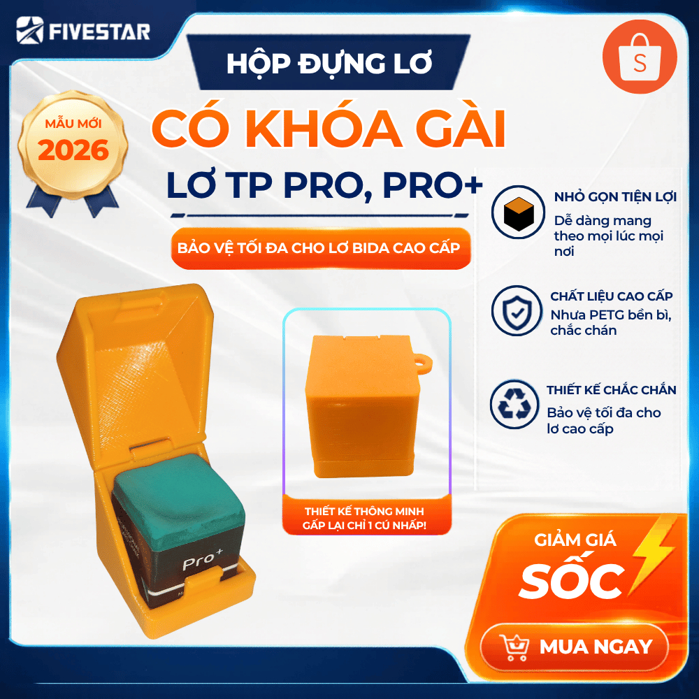 Hộp Đựng Lơ Bida Khóa Gài Tích Hợp – Bảo Vệ Lơ Tp Pro / Tp Pro+ / Diamond