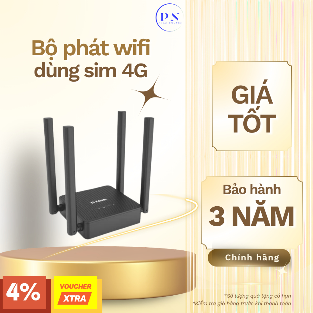 Bộ phát wifi dùng sim 4G 2 cổng LAN dùng cho gia đình D-Link DWR-M905