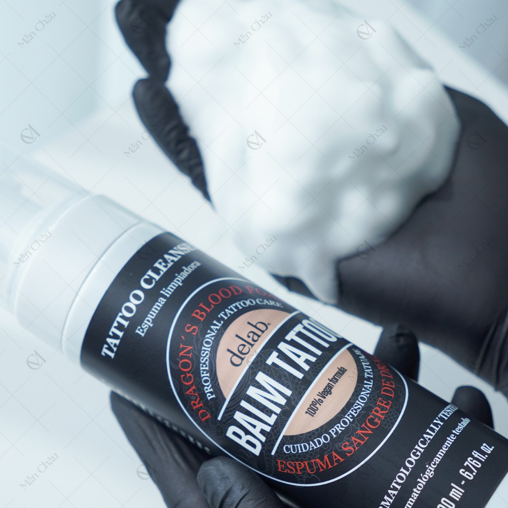 BALM TATTOO Balm Xịt Bọt Vệ Sinh Mực Xăm 200ml
