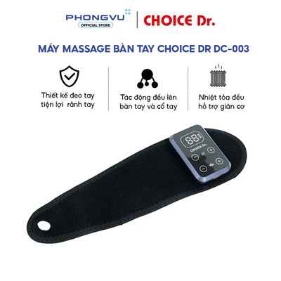 Máy massage bàn tay Choice.Dr DC-003 - Công suất 8W, Rung VibeWave, Chườm nóng 65°C - Bảo hành 12th