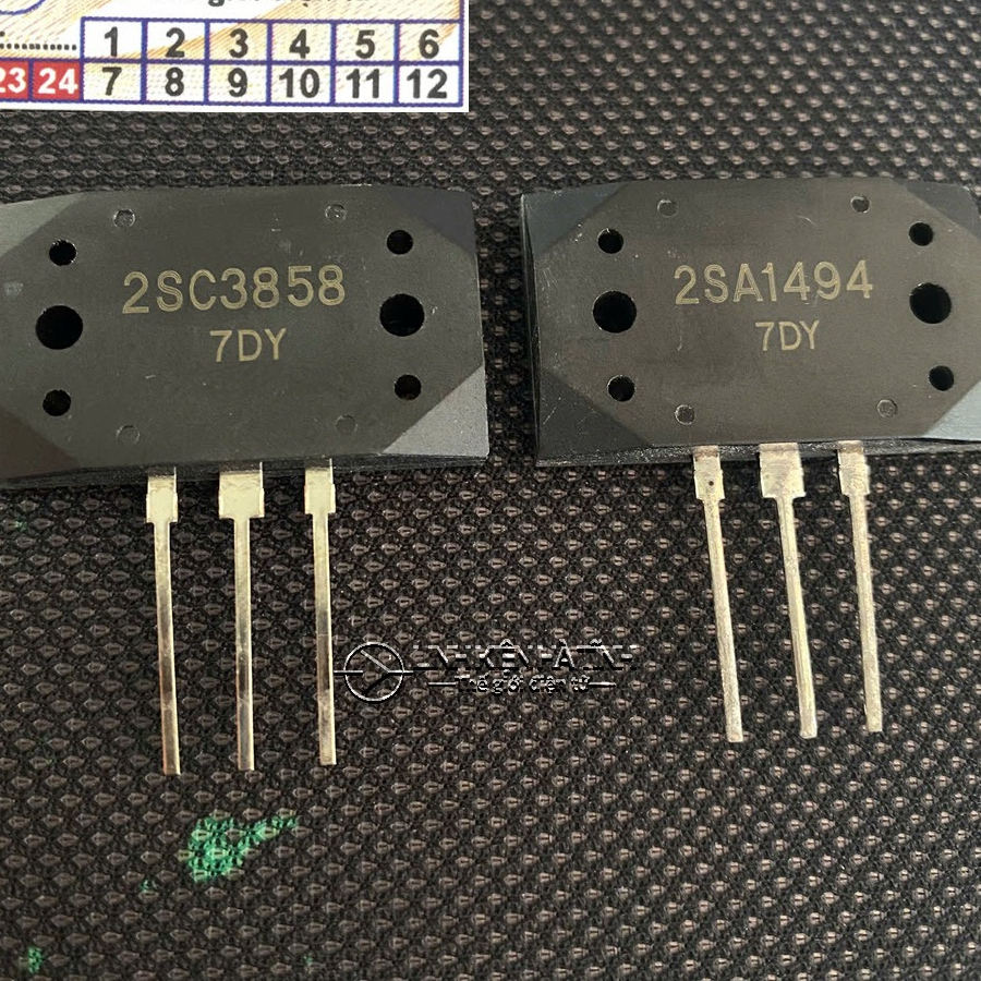 2SA1494 2SC3858 A1494 C3858 Cặp Sò Âm Ly -AH4-AH5