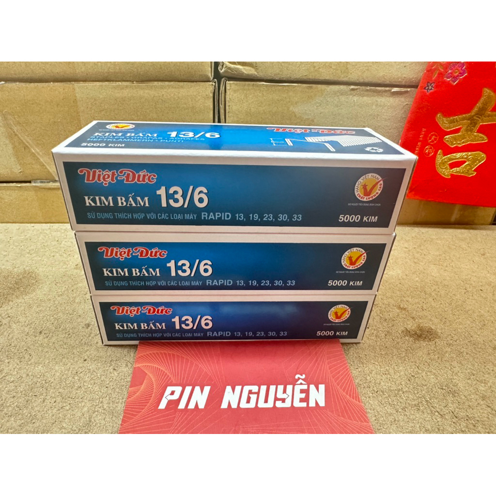 5000 Gim Cho Máy Bắn Gim RAPID R23 HIỆU Việt Đức Các Cỡ 13/ 4, 6, 8 SIÊU BỀN CHÍNH HÃNG