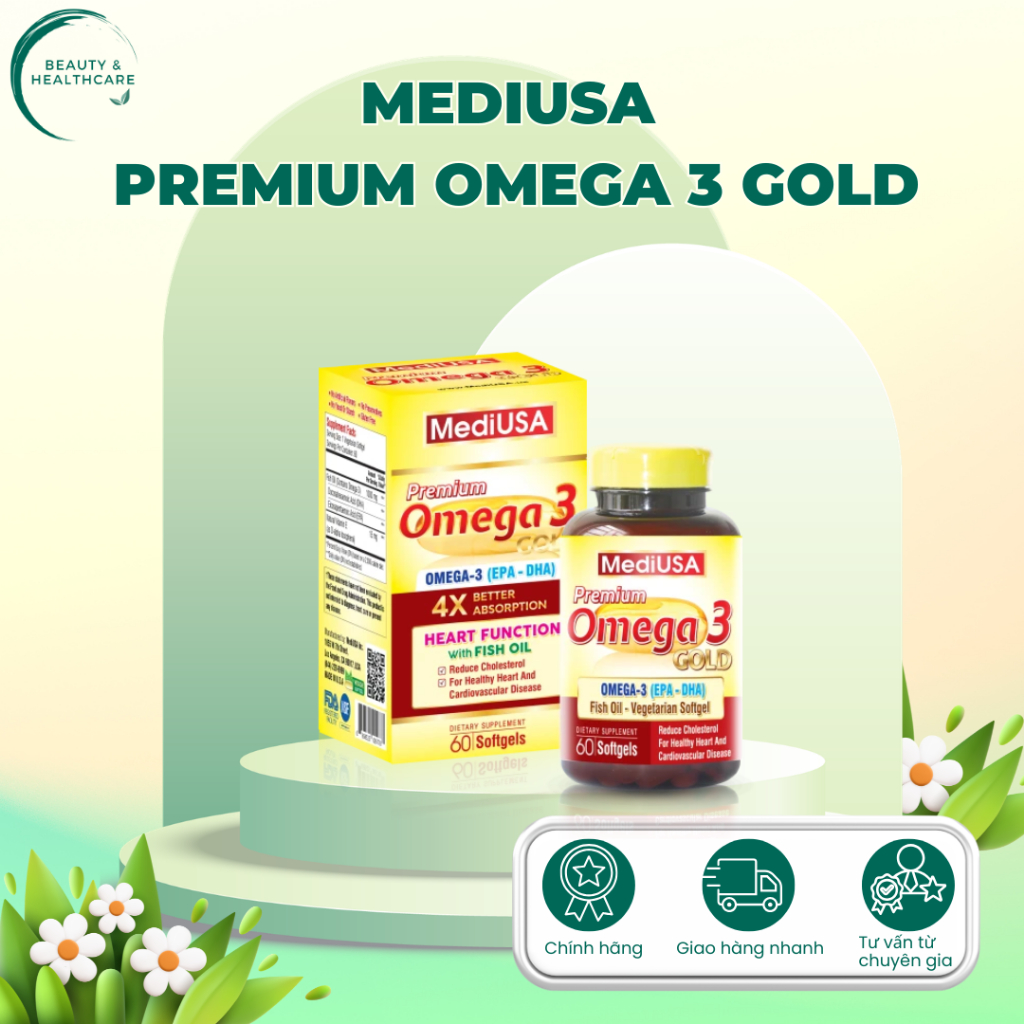 ✅ [CHÍNH HÃNG]Viên uống Premium Omega 3 GOLD MediUSA