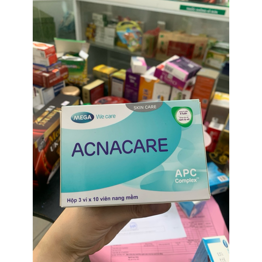 acnacare Viên uống hỗ trợ kiềm dầu ngừa mụn đẹp da
