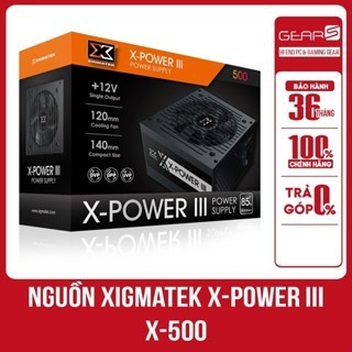 [FULL VAT]Nguồn XIGMATEK X-Power III 500 450W ATX (230V, 450W) - Bảo hành 36 Tháng