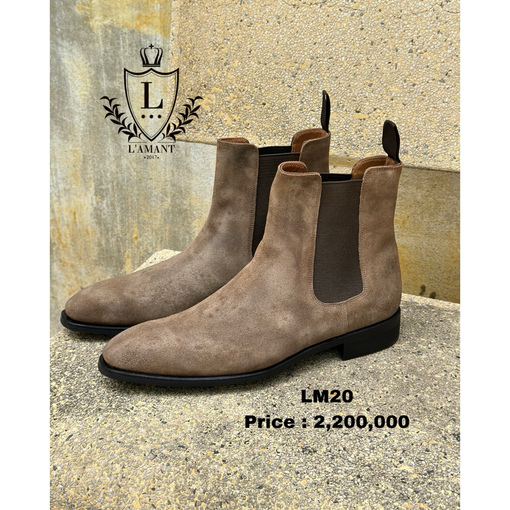 [ SALE ]Giày chelsea boots nam da nhung LM20 [ L'AMANT ]